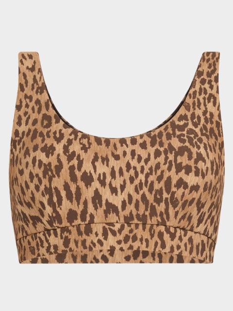 THE UPSIDE Panthera Daisy Scoop-Neck Sports Bra