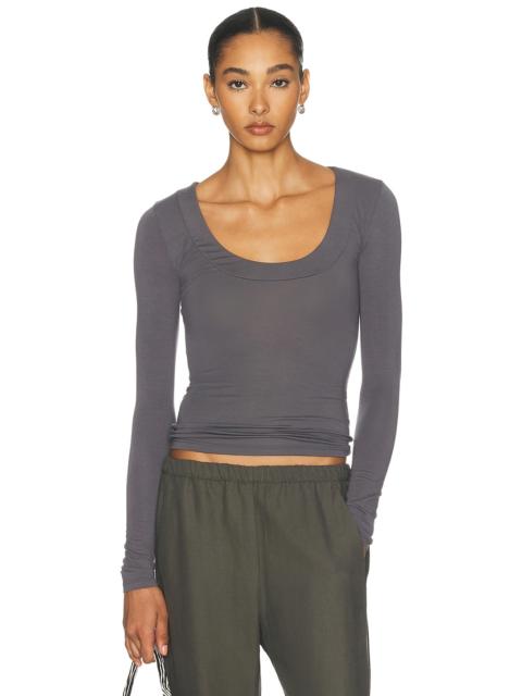 GRLFRND x Sophia Kelly Scoop Neck Long Sleeve Tee