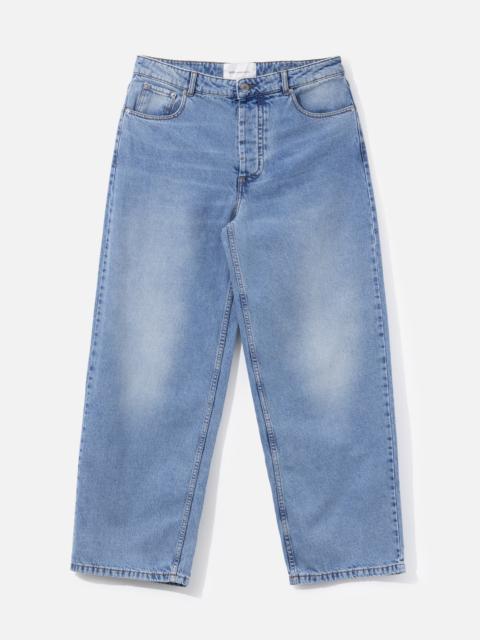 AMI Paris BLUE BAGGY-FIT COTTON JEANS