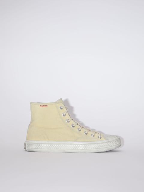 Acne Studios High top sneakers - Pale yellow/off white
