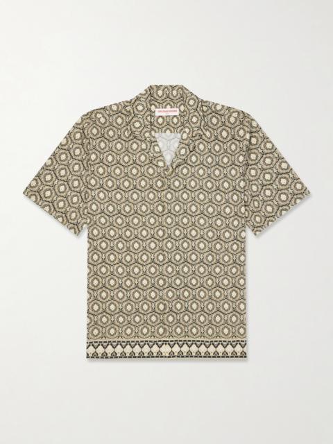 ORLEBAR BROWN Maitan Passetto Camp-Collar Printed Lyocell Shirt