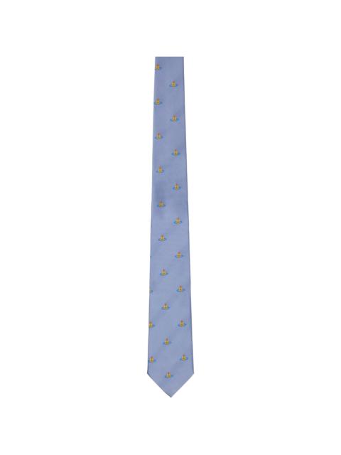 Vivienne Westwood Blue Mini Orb Tie