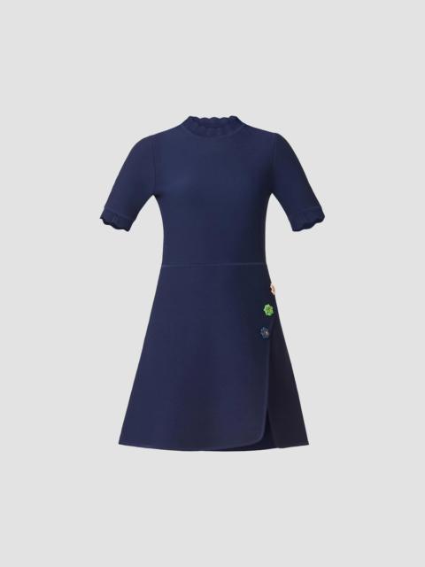 Shoshanna Women's Celeste Embellished A-Line Minidress - Navy