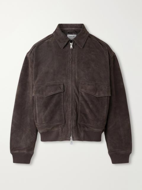AGOLDE Emil Suede Bomber Jacket
