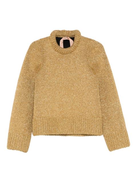 N°21 ribbed roundneck knitwear