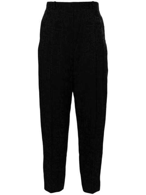 ELISABETTA FRANCHI logo-jacquard trousers