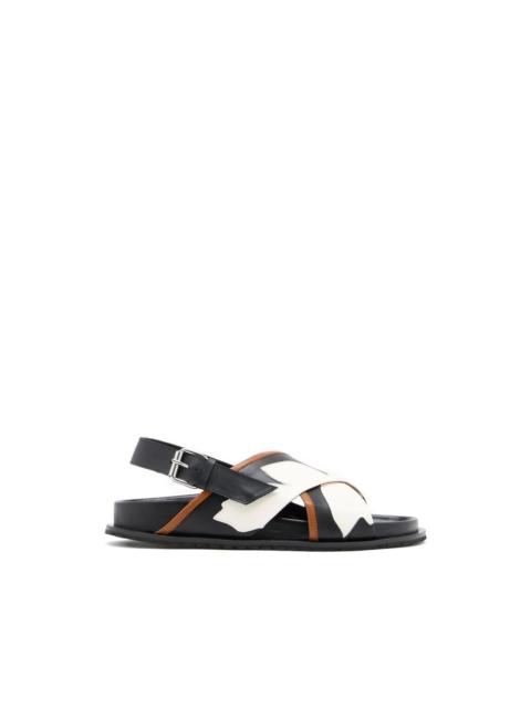 Plan C criss cross-strap sandals