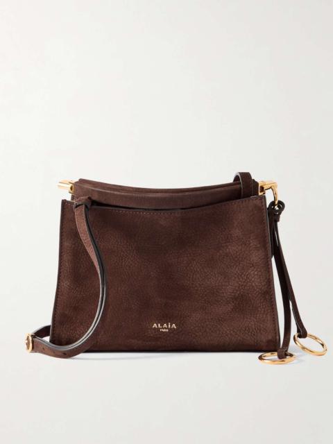 Le Click small nubuck shoulder bag Brown