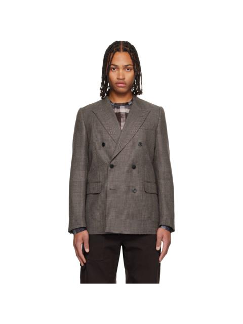 Dries Van Noten Brown Wool Blazer