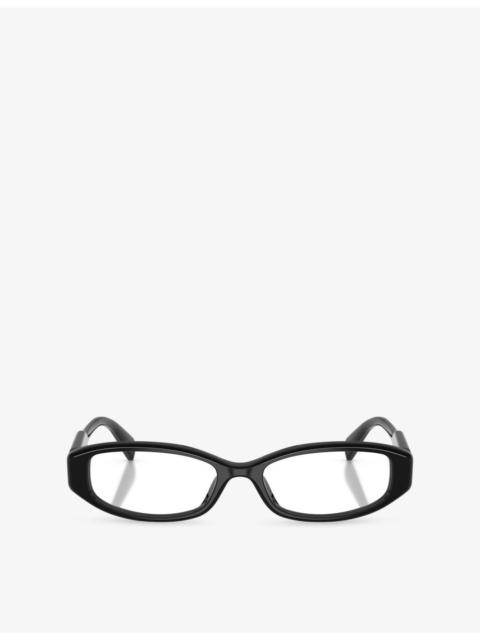 Miu Miu MU 06ZV Rectangle-Frame Acetate Optical Glasses