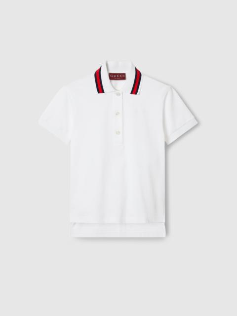 GUCCI Cotton stretch piquet polo shirt