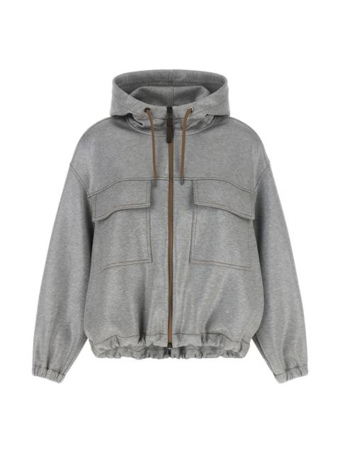 Brunello Cucinelli 'Shiny Zipper Pull' bomber jacket