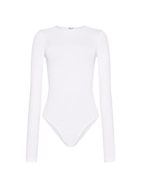 Wolford Women's Jewel Neck Long-Sleeve Bodysuit - White