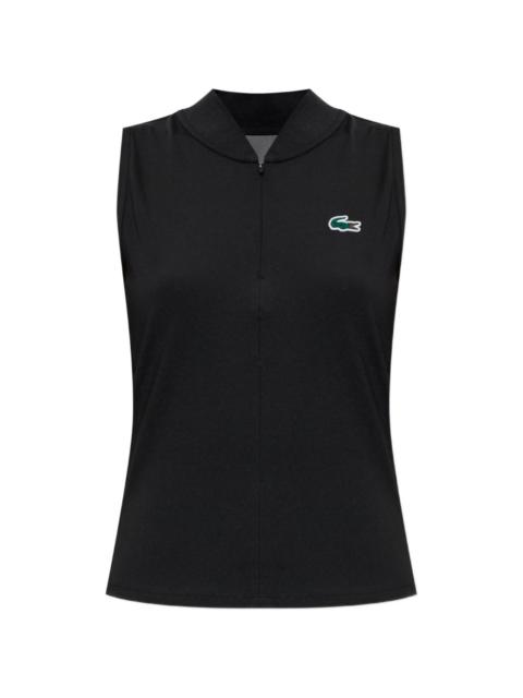 LACOSTE zip-fastening sleeveless performance top