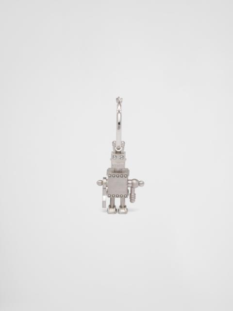 Single earring with Robot Jewels pendant