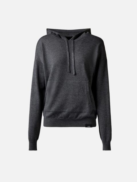 HOGAN Hooded Sweatshirt in Knit Grey