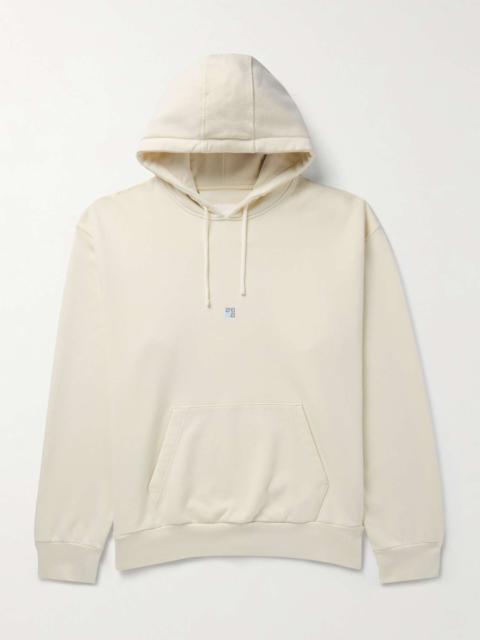 Givenchy Logo-Embroidered Cotton-Jersey Hoodie