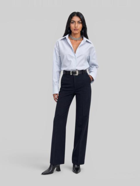 The Kooples WHITE STRIPED COTTON SHIRT