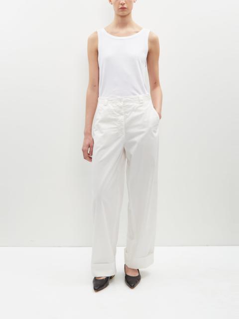 Dries Van Noten Pakora Cotton Pants — Off White | REVERSIBLE
