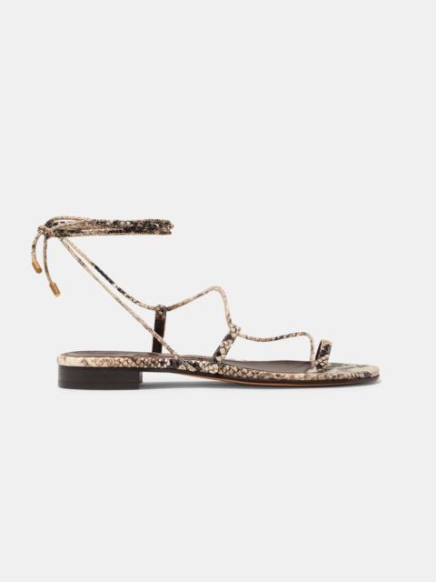 Emme Parsons SUSAN IN BEIGE EMBOSSED PYTHON — ARCHIVE SAMPLE; FINAL SALE