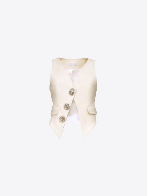 AREA CRYSTAL BUTTON GILET