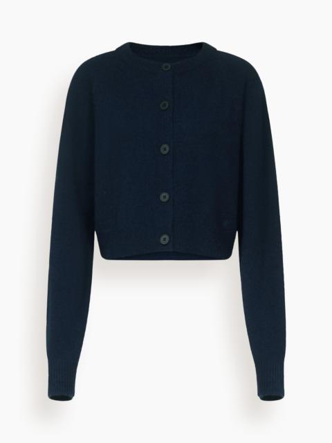 Loulou de Saison Heike Cropped Cardigan in Navy