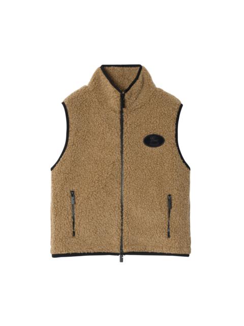 Burberry burberry Cropped Fleece Gilet in Shrew Melange at Nordstrom