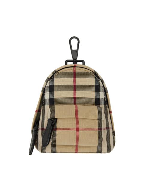 Burberry Beige Backpack Keychain