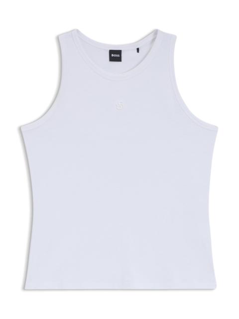 BOSS SLIM-FIT TANK TOP IN COTTON, MODAL, AND SILK