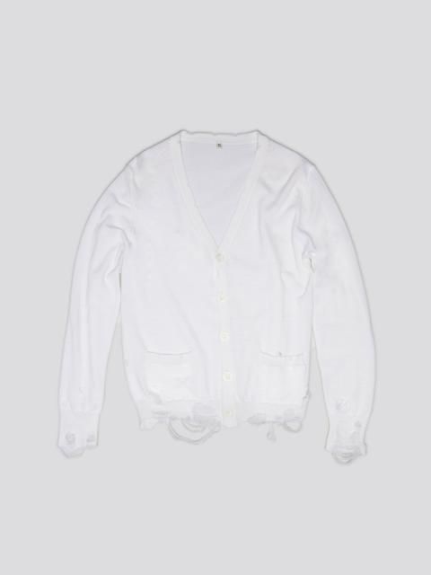 R13 BOYFRIEND CARDIGAN - WHITE