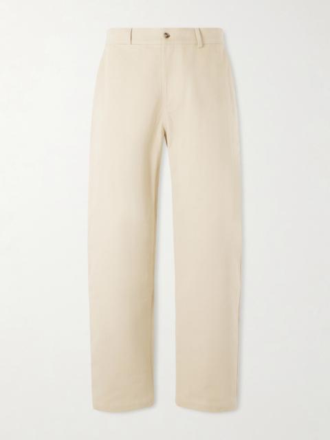 DE BONNE FACTURE Balloon Tapered Cotton-Drill Trousers