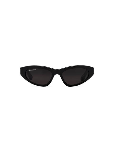BALENCIAGA Twist Cat Sunglasses  in Black