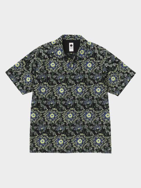 vowels Men's Cotton Firework Floral Short-Sleeve Shirt