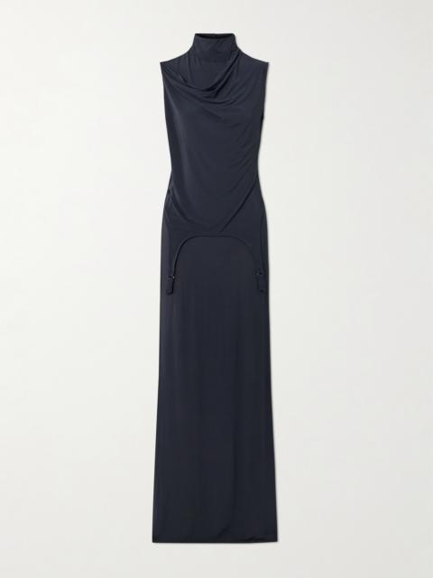 Jean Paul Gaultier Draped Stretch-jersey Maxi Dress