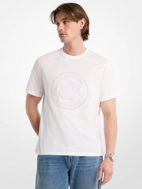 MICHAEL KORS Logo Charm Cotton Jersey T-Shirt