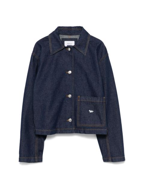 Maison Kitsuné cropped denim jacket