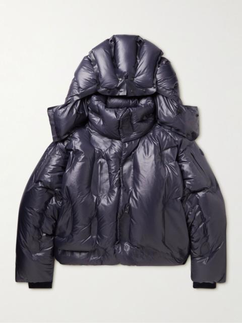 Moncler + Dingyun Zhang Klolk Logo-Appliquéd Quilted Shell Hooded Down Jacket Navy