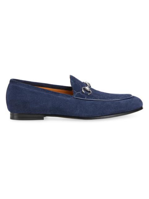 GUCCI Men's Jordy Leather Loafers - Blue