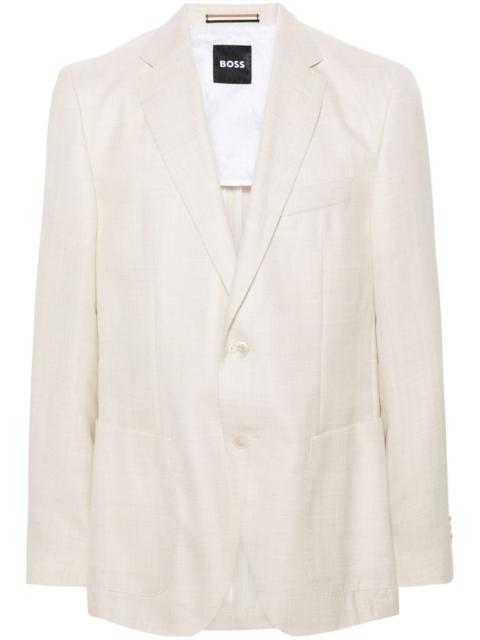 BOSS notched-lapels single-breasted blazer