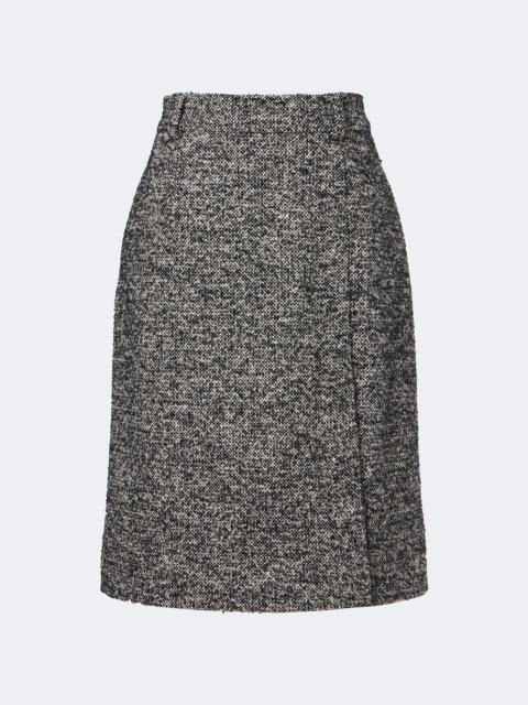 Dolce & Gabbana Wool, silk, and alpaca-blend tweed pencil skirt