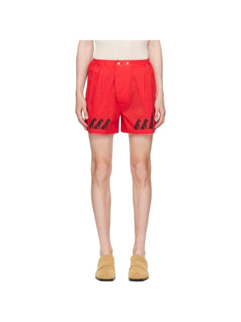 BODE Red Monday Boxer Shorts