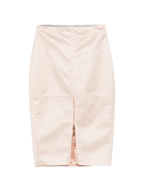 ELISABETTA FRANCHI Elisabetta Franchi Embossed Zip Skirt