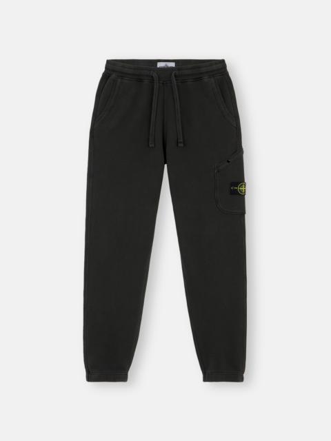 Stone Island 61141 ORGANIC COTTON DIAGONAL FLEECE 'OLD' EFFECT