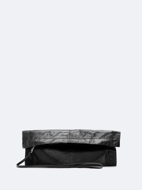 ALLSAINTS LUTECE FOLD LEATHER CLUTCH