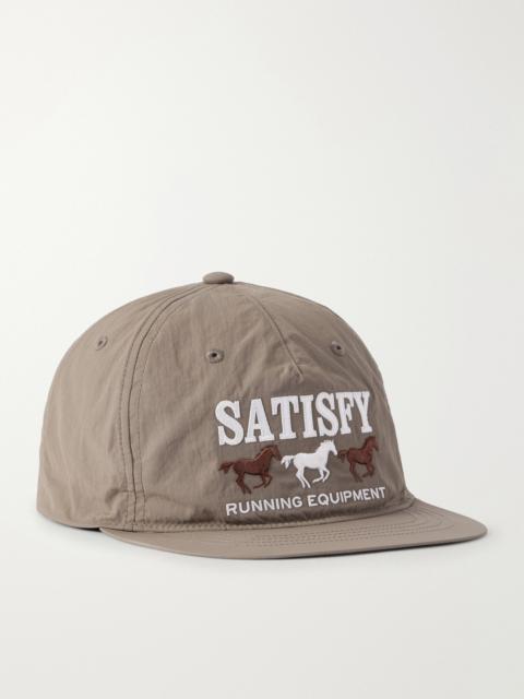 SATISFY Flitesilk Logo-Embroidered Panelled Shell Cap