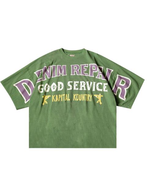 Kapital Kapital Denim Repair Huge Jersey T-Shirt 'Green'