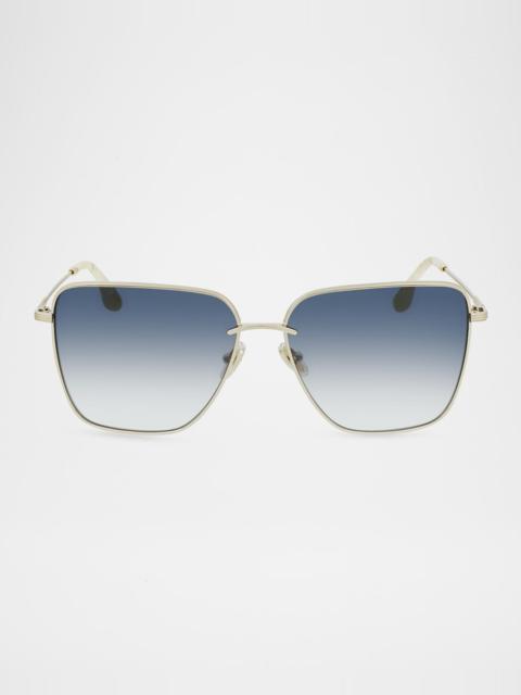 Victoria Beckham Groove Square Metal Sungalsses