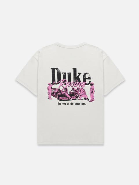 DUKE + DEXTER Alpine Formula One Team Pit Stop Vintage White T-Shirt