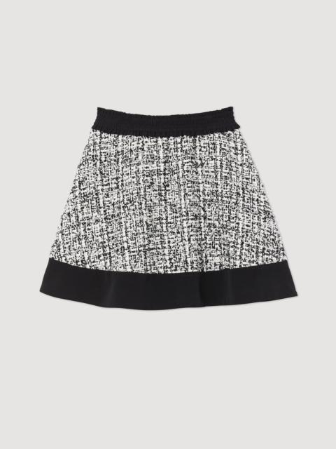 Sandro Tweed skater skirt