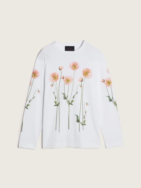 Simone Rocha Poppy Field Print Long Sleeve T-Shirt